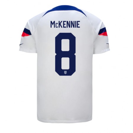 Jalkapallo Pelipaidat/Peliasut Yhdysvallat Weston McKennie 8 Kotipelipaita Mm-Kisat 2022 Jalkapallo Pelipaidat/Peliasut Yhdysvallat Weston McKennie 8 Kotipelipaita Mm-Kisat 2022
